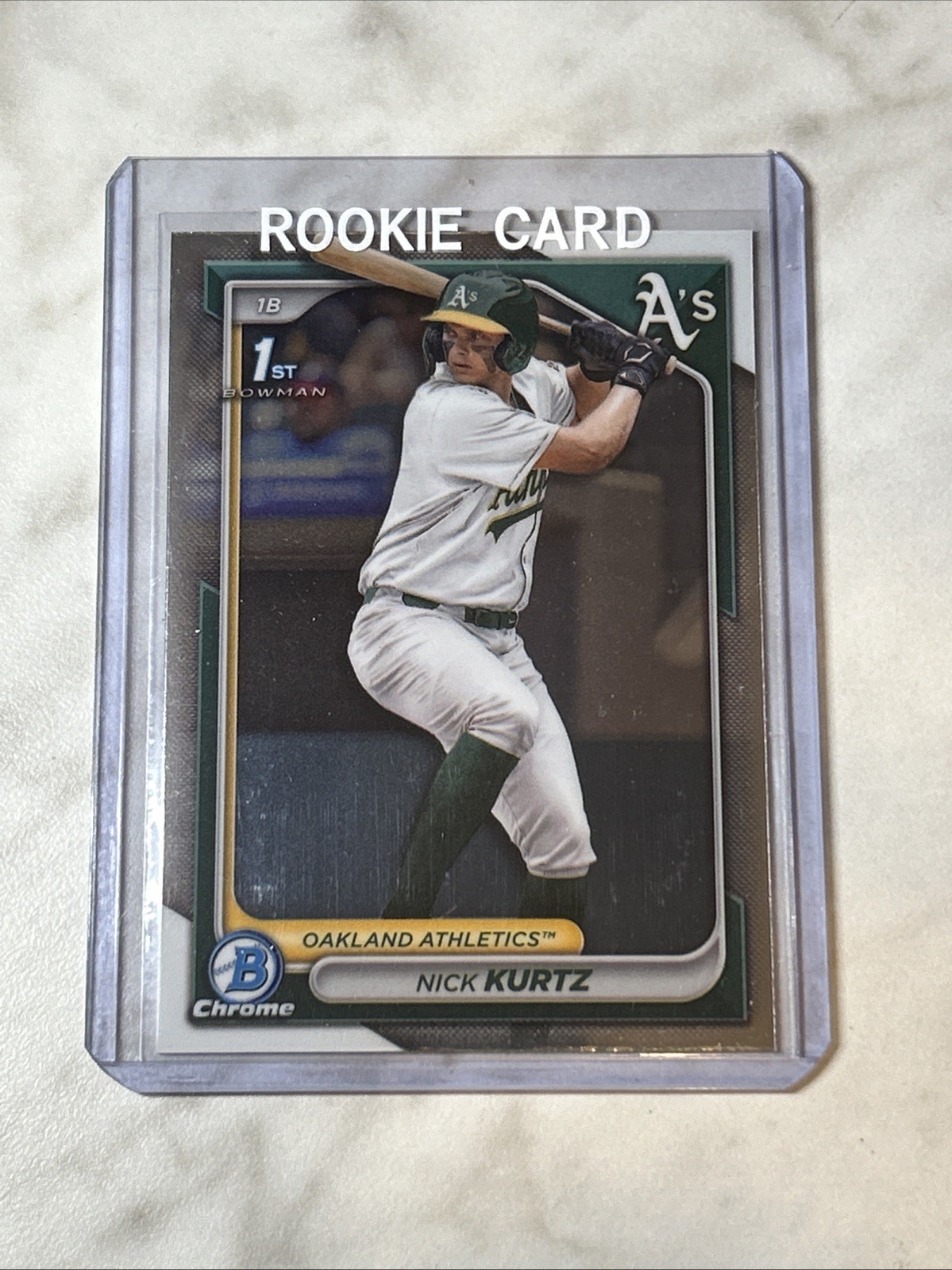 Nick Kurtz 2024 Bowman Draft Chrome Oakland Athletics #BDC-56
