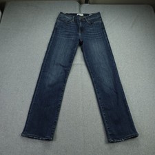 Frame Jeans Womens 26 Blue Le High Straight Dark Wash Denim USA