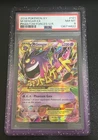 2014 POKEMON XY PHANTOM FORCES ULTRA RARE #121 M GENGAR EX PSA 8