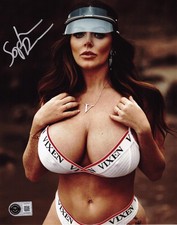 Sophie Dee Signed 8x10 Photo Adult Star Authentic Autograph Beckett Witness