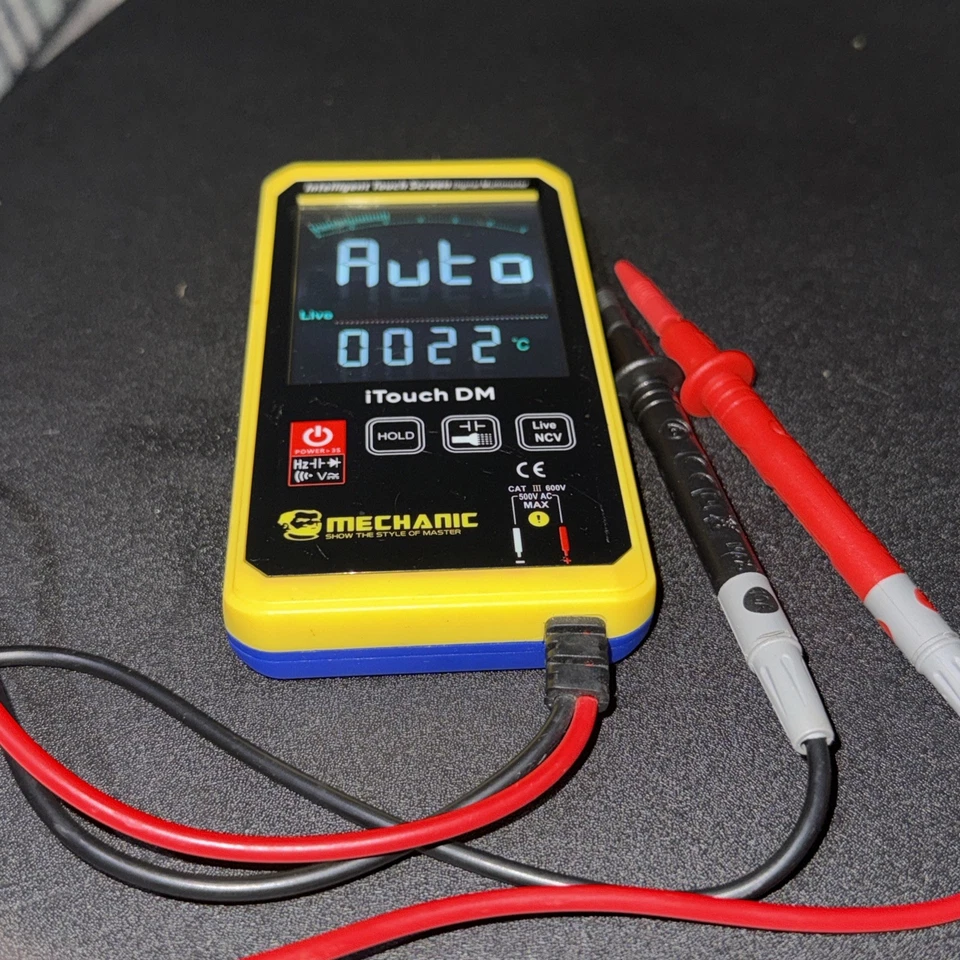 Multímetro Digital MECHANIC iTouch DM - Pantalla Táctil Inteligente Medidor de Rango Automático Foto 2 de 4