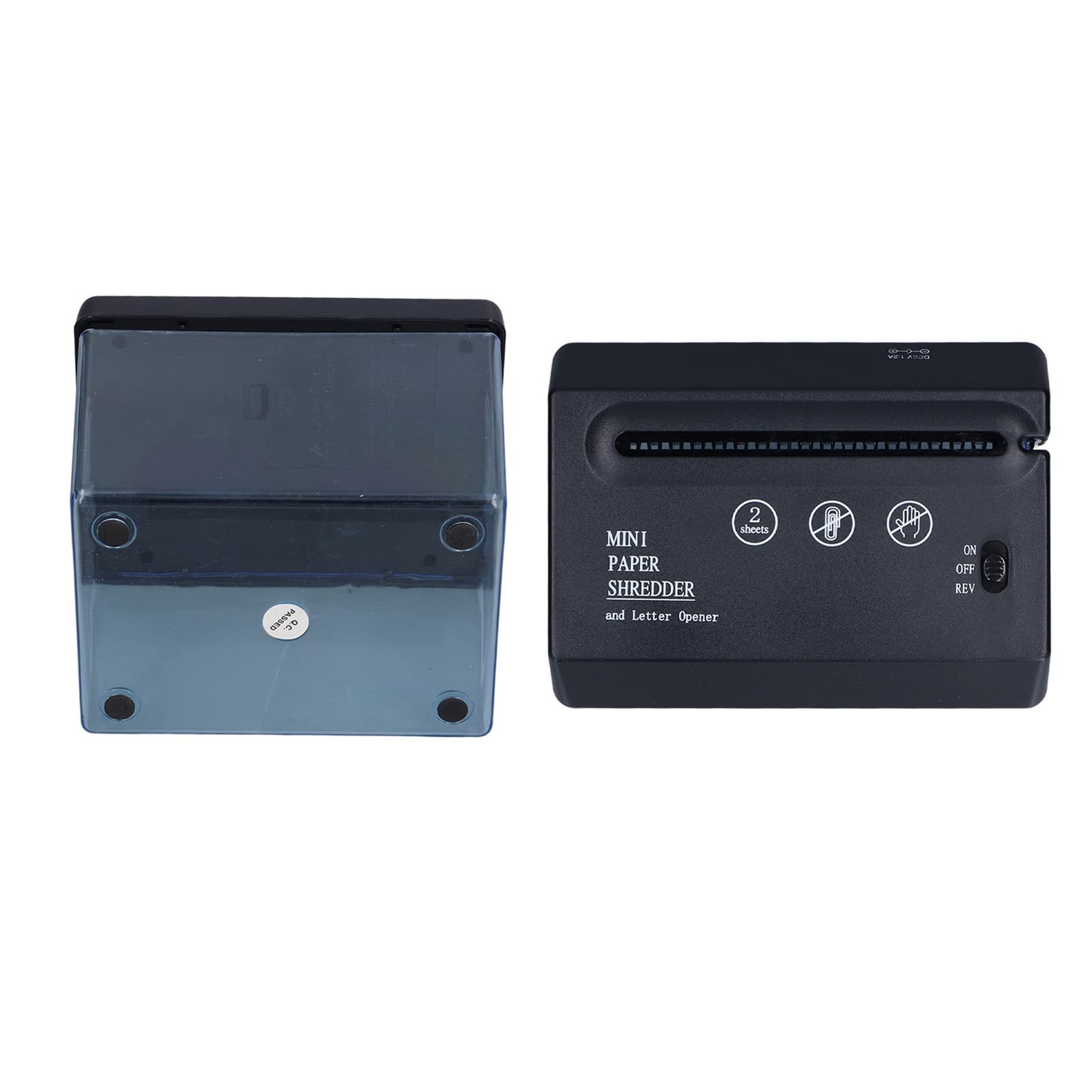 Topyond Mini Paper Shredder for Home Use, USB A6 Metal Knife Wear Resistant P...