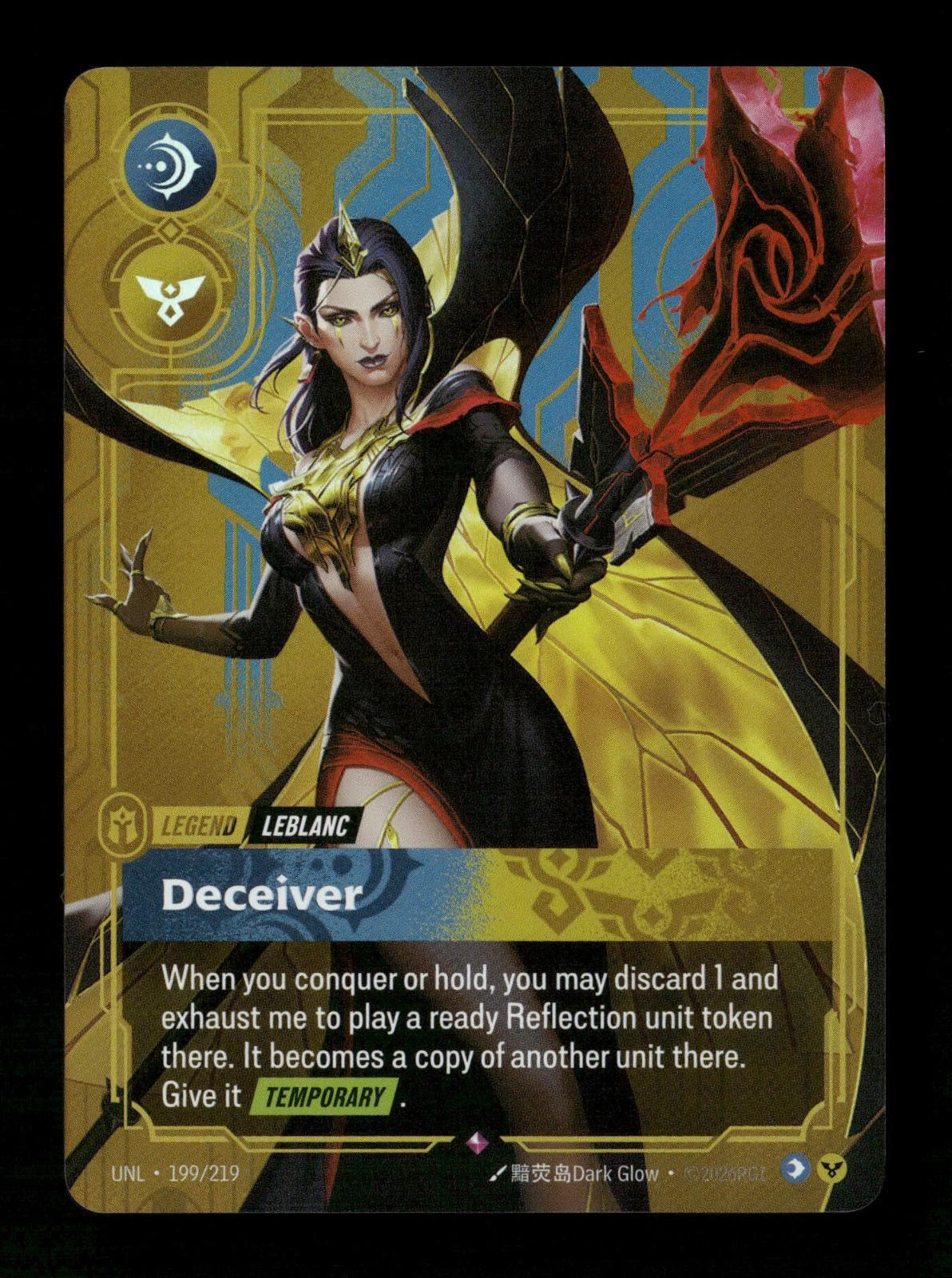 LeBlanc - Deceiver 199/219 Unleashed Rare Foil Near Mint