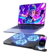 Laptop Cooling Pad with 3 Quiet Fans, 5-Level Height Adjustable Ergonomic