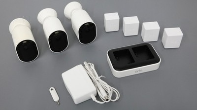 Arlo Pro 4 Spotlight Wire-Free Camera Security System VMC4350P - 3-Pack