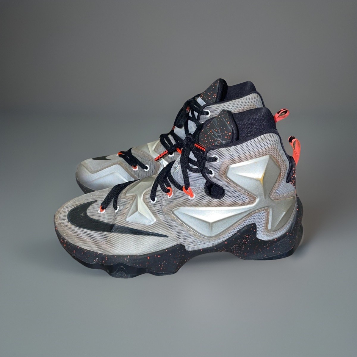 Nike LeBron 13 XIII Rubber City Metallic Silver 807219-003  display picture 2