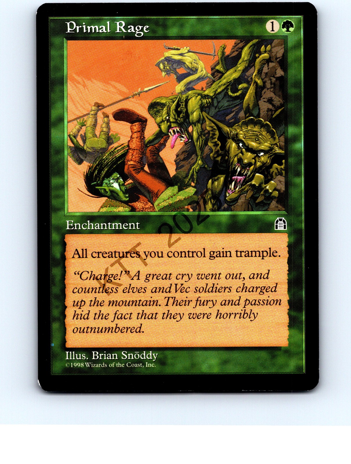 Primal Rage # Uncommon Stronghold MTG LP Exc/Exc+