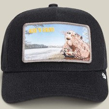 Goorin Bros Baseball Trucker Snapback Hat Cap Morning Wood Rise N' Grind Beaver