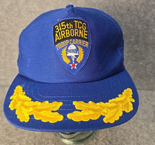 Vintage 315TH TCC Airborne Troop Carrier USA Made Scrambled Eggs Snap Back Hat