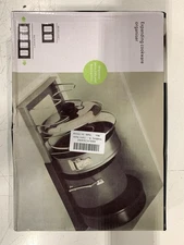 Expandable 12" to 22" Pots/Pans/Lids Organizer Rack for Cabinet