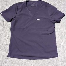 Figs Scrub Top Women's Large Catarina One Pocket Purple Shadow PO 2197