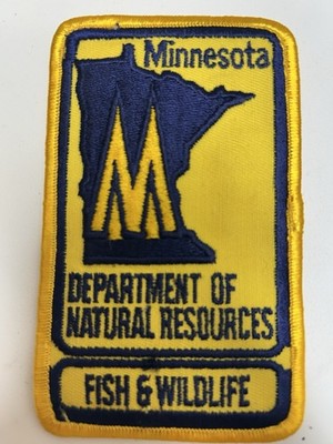 Vintage Minnesota DNR Fish & Wildlife Patch 70's-80's Obsolete Collectible ￼