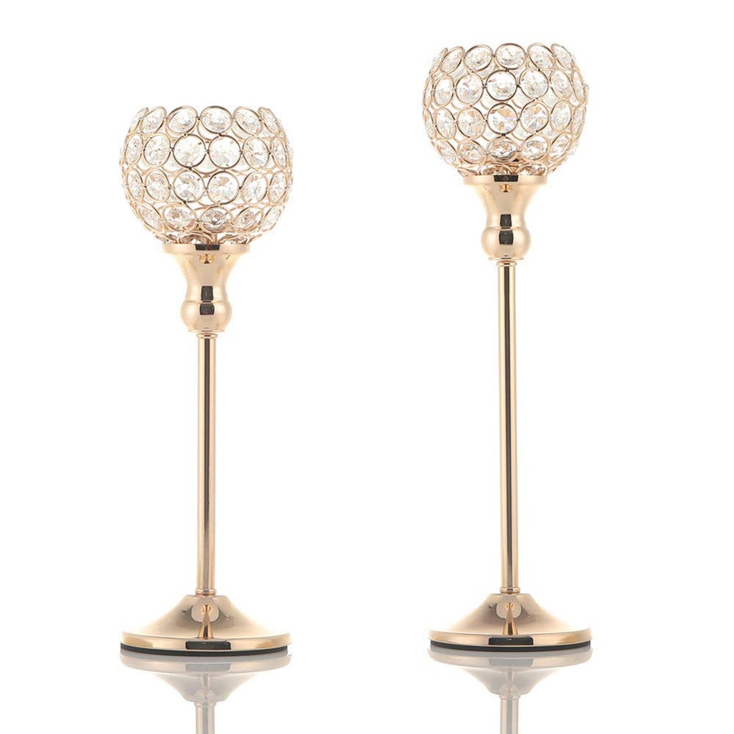 S Set Of 2,pillar Candlesticks For Table ...