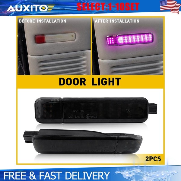 LED Door Panel Courtesy Light Purple for Chevy Silverado GMC Sierra 99-07 2-20X