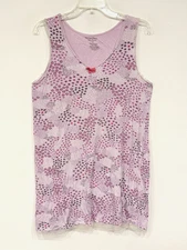 Simply Vera Vera Wang Women's Sleepwear Top Size Medium Night Gown Lilac Floral