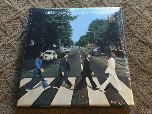 THE BEATLES ABBEY ROAD DELUXE VINYL RECORD BOX SET SEALED WITH XL T SHIRT