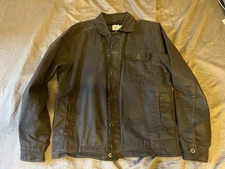 Flint And Tinder Waxed Trucker Large Flannel Lined