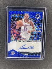 2024-25 Panini Mosaic Autographs Mosaic Blue Cason Wallace AUTO /49 Thunder