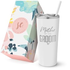 Vaso Madre del Novio 22oz Acero Inoxidable Boda Fiesta - Regalo En Caja Nuevo