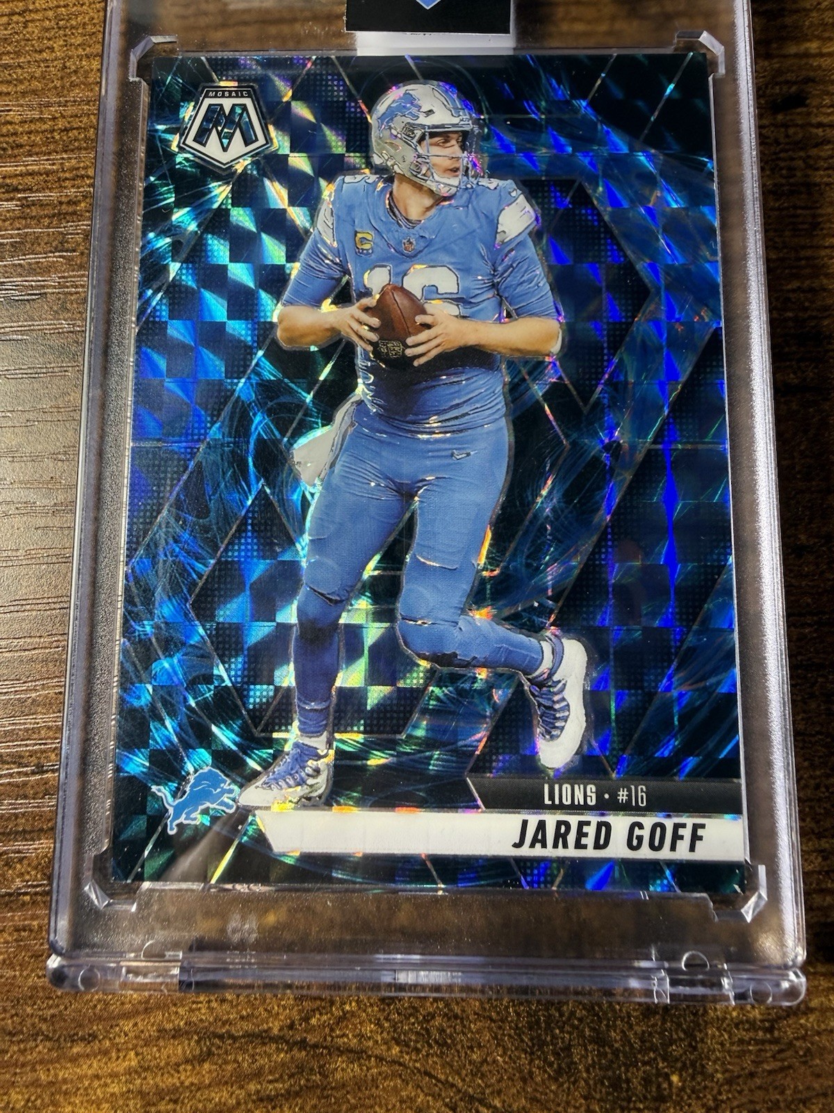 Jared Goff 2025 Mosaic Genesis Prizm #194 Lions QB Color Match SSP Case Hit  🏈