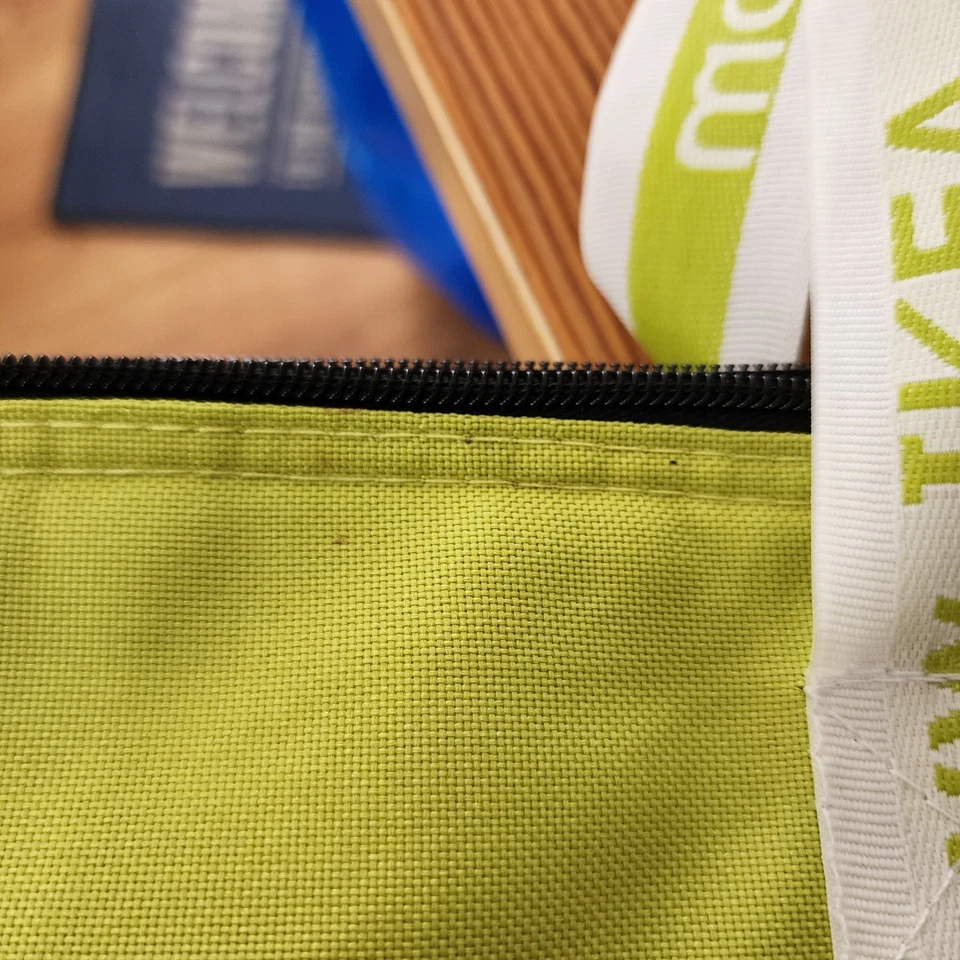 IKEA KYLVASKA Bolso de Mano Aislado Refrigerador Viaje Comida Transporte Plegable Cremallera Verde ~ LEER Foto 3 de 4