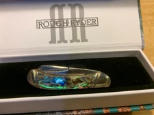 Rough Ryder Abalone Mini Trapper 2 1/2" Pocket Knife RR2659