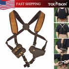 TOURBON Hidden Tactical Shoulder Gun Holster Right Hand with Double Mag Pouch US
