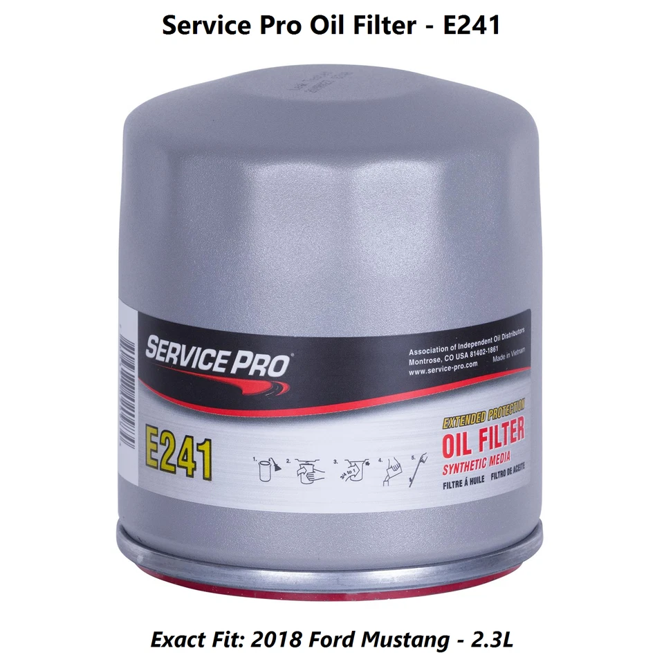 2018 Ford Mustang 2.3L Complete Oil, Air & Cabin Filter Kit (5W-30) Foto 3 de 4