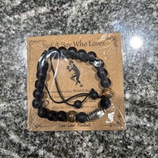 Sport bracelet Adjustable Bracelet For A Boy Who Loves Football