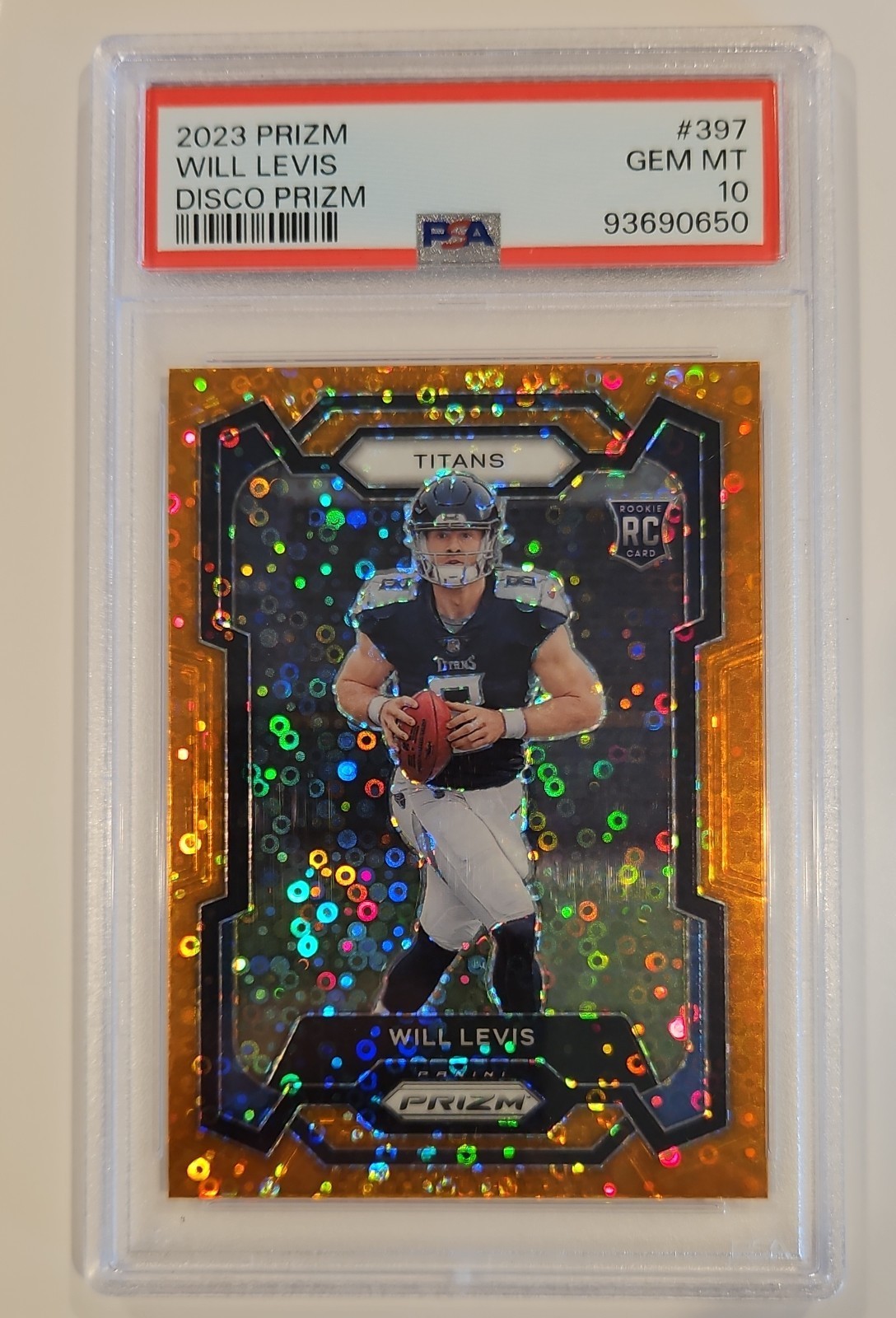 2023 Panini Prizm - Rookies Will Levis #397 Disco Prizm (RC) PSA 10