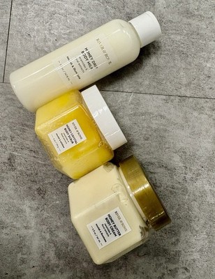  River & Rowe Honey Crystal Body Scrub, Body Butter & Honey Drip Milk (3pcs)