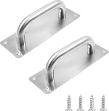 2 Pcs Door Handle Pull, Stainless Steel Gate Door Handles, Commercial Door Handl
