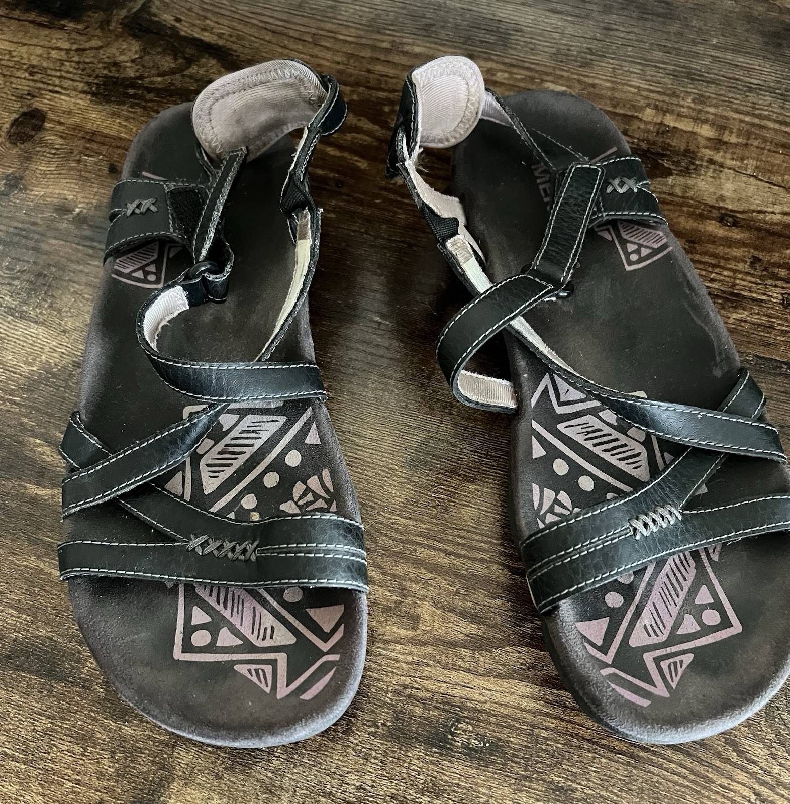 Merrell Sandspur nero lilla ricordo ammortizzazione aria passeggio escursionismo sandalo donna 6