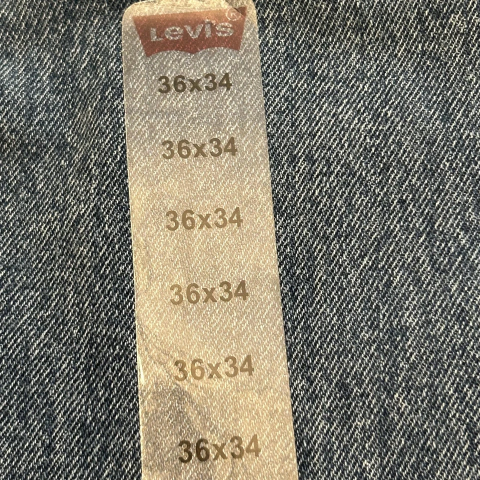Jeans Levi's 511 Para Hombre 36x34 Azul Denim Cremallera Mosca Pierna Recta 5 Bolsillos *MARCA* NUEVO Foto 2 de 4