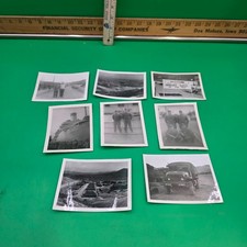 Vintage Lot of 8 Black White 3.5inx4.5in WWII Soldiers in Photos