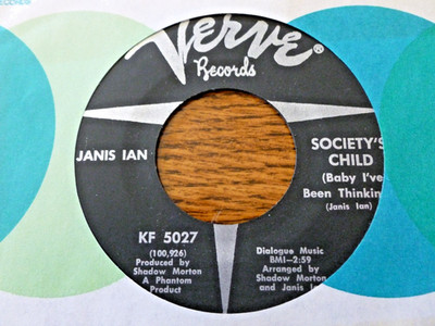 Janis Ian-Verve 45-Society's Child-Disc is NOS.