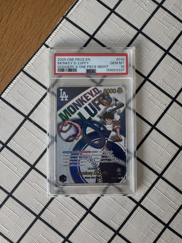 Monkey.D.Luffy (Dodgers x ONE PIECE) graded PSA 10 for sale on eBay