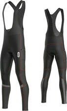 Herren Fahrrad Tr&auml;gerhose Atmungsaktiv Gepolstert Schnell Trocknend Thermo - Schwarz Medium