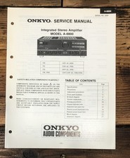 Onkyo A-8800 Amplifier Service Manual Original 