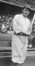 Babe Ruth In Batting Stance 1920 Old Baseball Photo