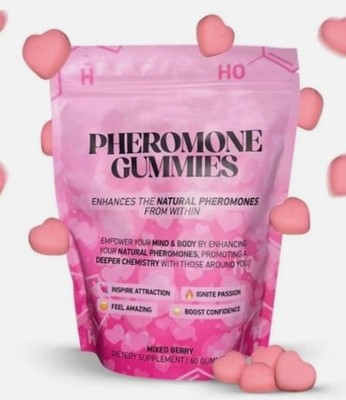 PROYONI Pheromone Heart Gummies Mixed Berry Flavor Boost Confidence & Attraction