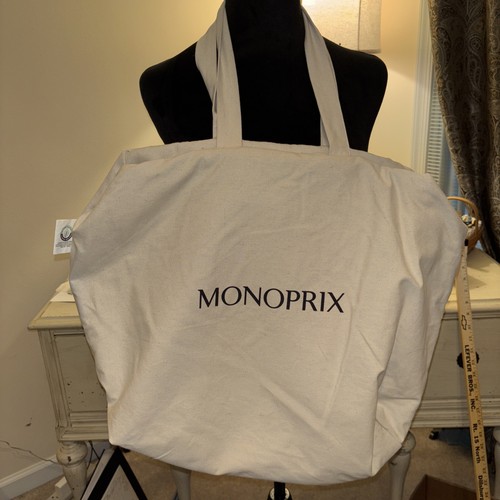 Monoprix French City Street Bag Reusable Grocery Tote - Picture 9 of 9