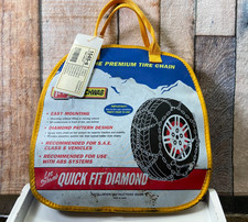 Les Schwab Quick Fit Diamond Pattern Tire Snow Chains Stock 1545-s New Unused