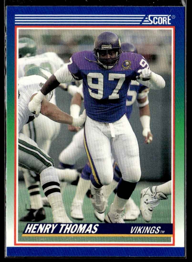 1990 SCORE HENRY THOMAS #435 MINNESOTA VIKINGS 3095