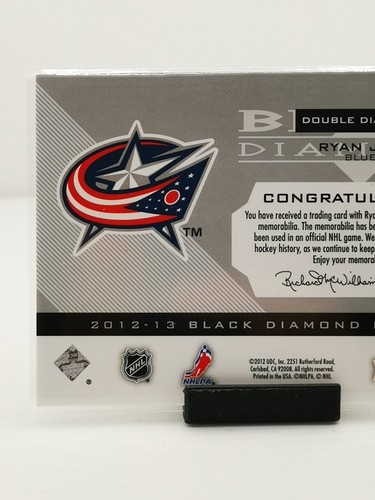 2012-13 Upper Deck Black Diamond Ryan Johansen Double Diamond Jerseys #CBJ-RJ - Foto 5 di 6