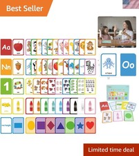 Flash Cards for Toddlers Learning: 54 Double Sides Flashcards for Alphabets, ...