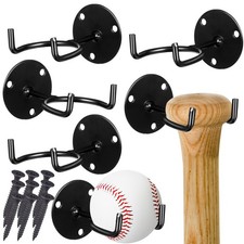 6 Pcs Multipurpose Baseball Bat Wall Mount Holders Bat Brackets