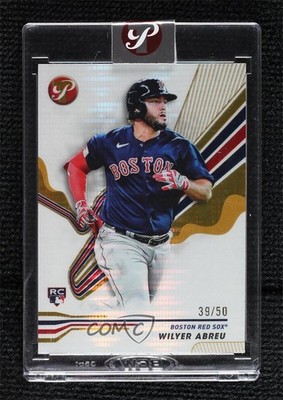 2024 Topps Pristine Gold Pulsar Refractor 39/50 Wilyer Abreu #95 Rookie RC 1v3