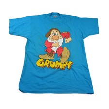 Vintage Disney Grumpy T Shirt Mens Large Fruit of the Loom Single Stitch 90s USA