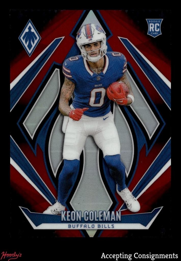 2024 Panini Phoenix Red Fade #213 Keon Coleman RC Rookie 243/299 BILLS